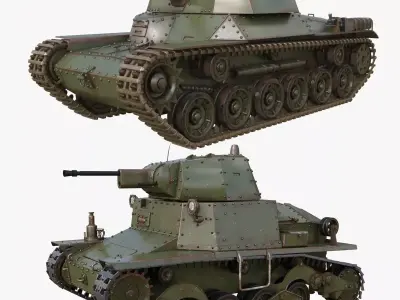 Tank Collection Mental ray 007 3D Model Pack