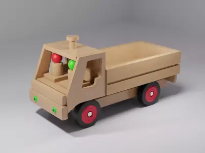 Wood Truck 3D model