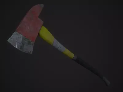 Fire Axe Low-poly 3D model get