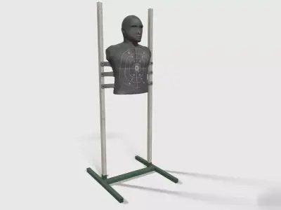 Shooting Maneken  Low-poly 3D model