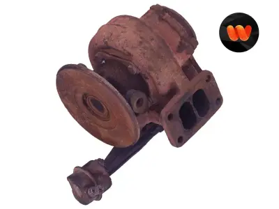 Rusty Turbocharger Raw Scanned 3D model
