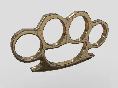 Brass Knuckles Low-poly 3D model purchase
