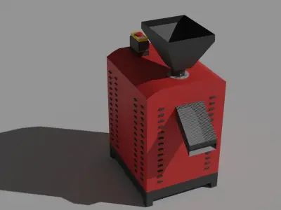 Low Poly Pellet Machine Free low-poly 3D model