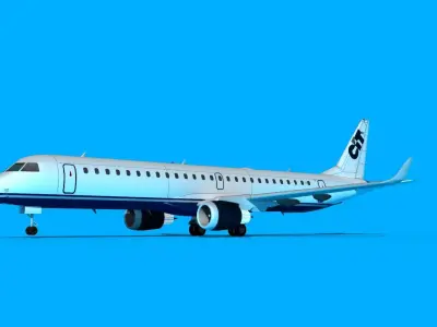 Embraer Emb-190 CIT 3D model