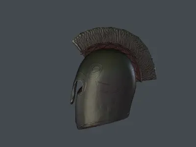 Stylized Low-Poly Helmet Free low-poly 3D model