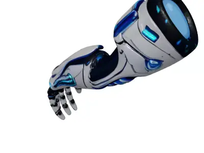 Cybernetic Forearm Prosthetic 3D Model 3D model