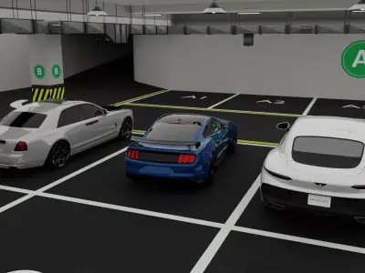 Underground Garage  3D model