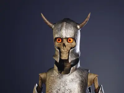 Skeleton warrior Low-poly 3D model purchase