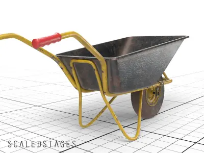 garden assets Low-poly 3D model