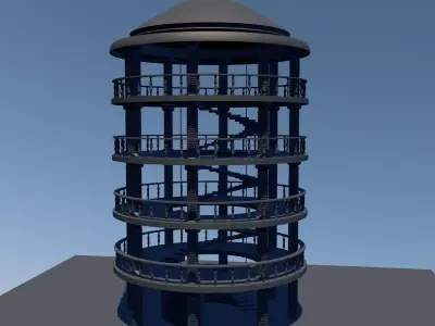 Antique Tower 3D model
