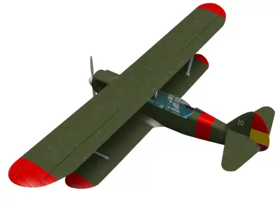 Polikarpov R-Z 3D model purchase