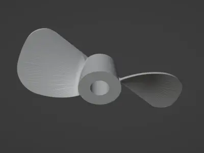 Two-Blade Propeller Model 3D print model