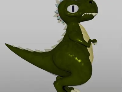 Dinosaur 3D model 12