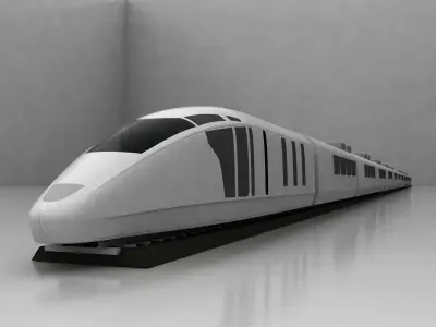 TGW  ICE Fast Train 3D model
