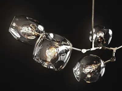 Branching bubble 5 lamps 3D model purchase