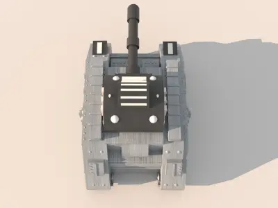 Sci-Fi Mecha Tank Military Vehicle 3D model