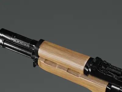 AAA Rifle AK-47 type 3 Low-poly 3D model