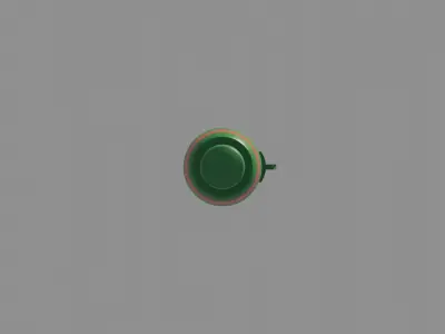 British Explosive Ordnance F 20lb Mk I bomb Low-poly 3D model