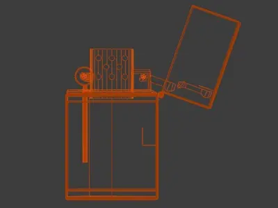 CigaretteLighter zippo 3D model