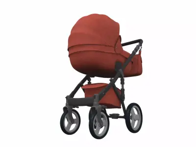 Baby stroller 03 3D model