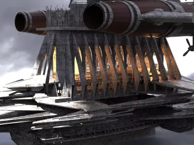 Grand Cathedral Ship 5 3D model