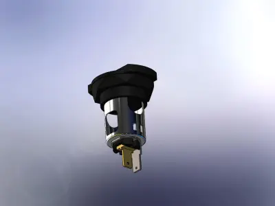 12V DIN Socket Free 3D model