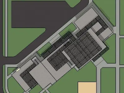 Sketchup Residential Complex building Free 3D model