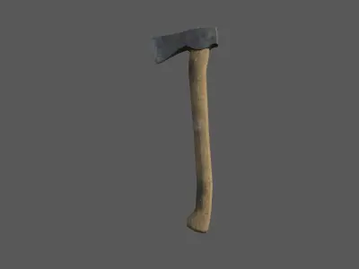 Old Axe Free low-poly 3D model