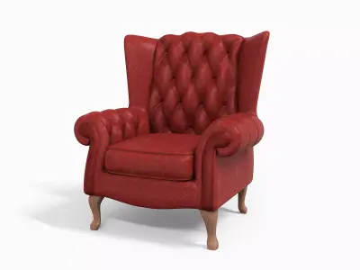 Chair For Christmas Low-poly 3D model