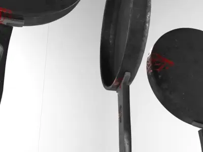 Bloody Pan Low-poly 3D model