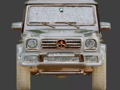 Luxury Jeweled Mercedes-Benz G-Wagon Low-poly 3D model