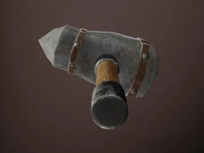 Hammer Low-poly 3D model Low-poly 3D model
