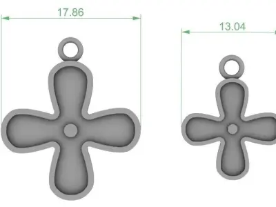  collection symbol 25 part big and small 3D print model