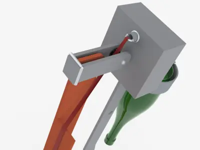 Simple Champagne Cracker for New Building Marine Vessels 3D model