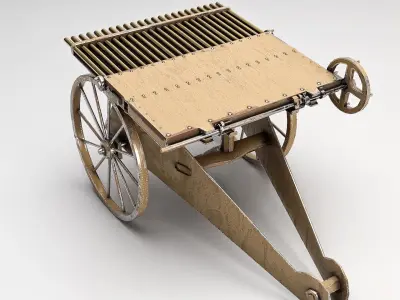 old Gatling  3D model