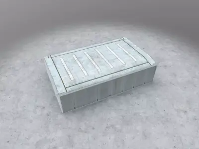 EDDH Hangar H Low-poly 3D model