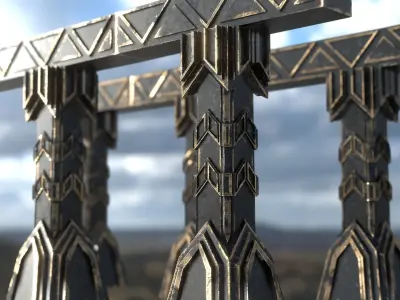 Ancient ruin - Low Poly - PBR Low-poly 3D model Low-poly 3D model