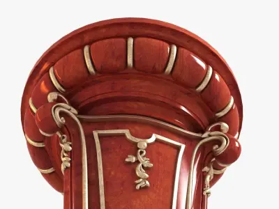 Classic Antique Pedestal 3D model