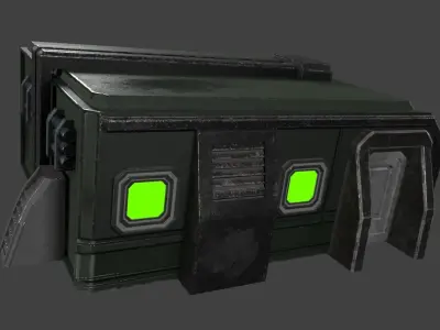 Sci-fi  Mini-House Ready for game Low-poly 3D model