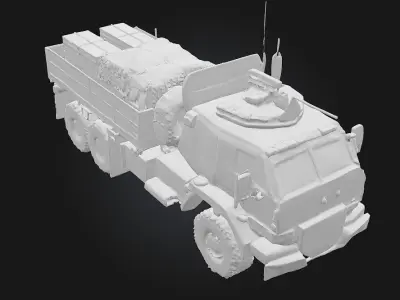 Armored Supply Convoy  Protection on the Move in Dangerous Lands 3D model