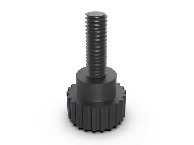 Knurled screws 3D print model