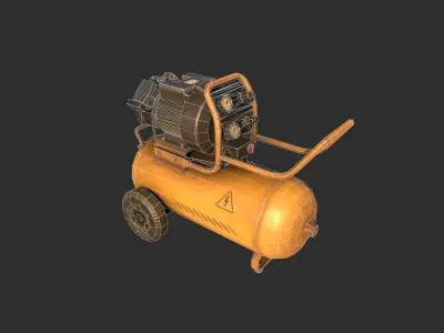 Compressor Low-poly 3D model purchase