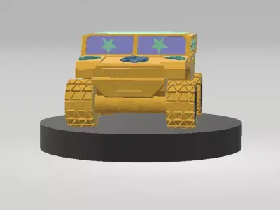 Off-Road Monster Vehicle 3D Printable Model 3D print model