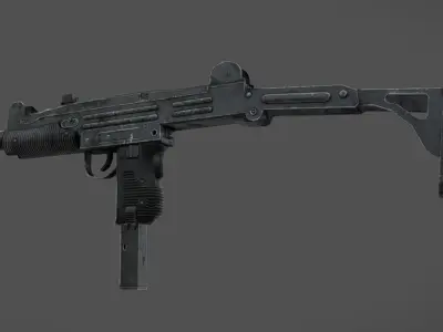 IMI Uzi Low-poly 3D model