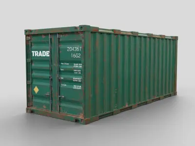 Container shipping Low-poly 3D model order