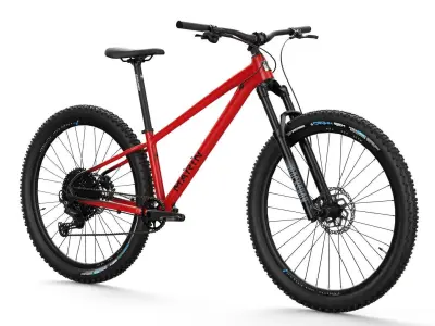MTB hardtail red black Low-poly 3D model