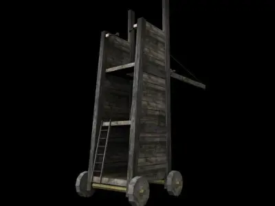 Siege Tower Low-poly 3D model buy