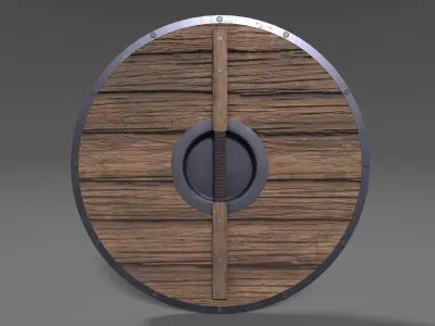 Viking Shield 2 Low-poly 3D model