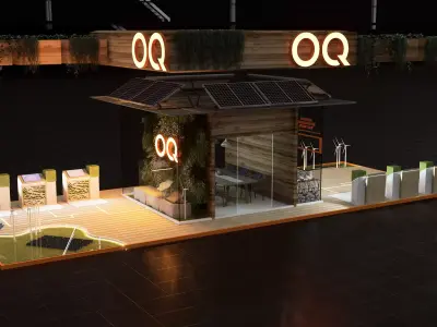 sustainability booth exhibition  3D model
