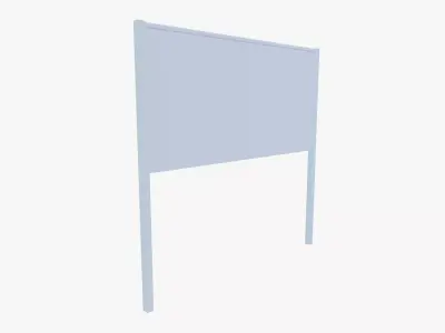 Rope Fence Low-poly 3D model